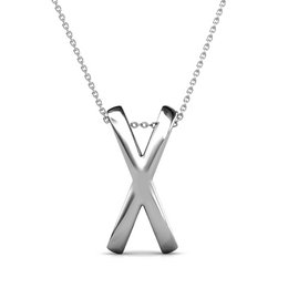 Pendentifs X Duo - Argenté et Cristal