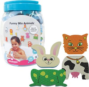 Edushape Bath Toys Funny Mix Animals