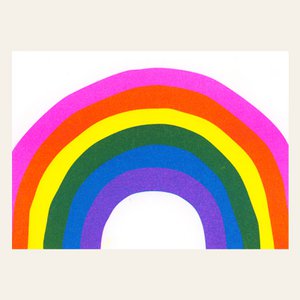 Risography postcard - rainbow - DIN A6