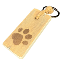 keyhanger old dutch flat DOG PAW PRINT