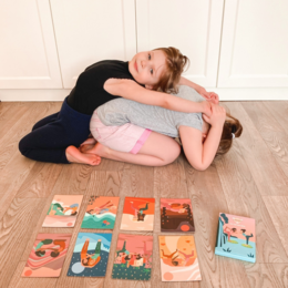 Partner yogakort til børn - julegave