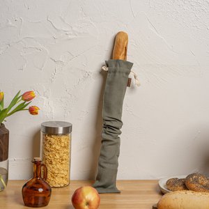 Herbruikbare linnen broodzak