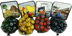 Marbles Warriors 20/16mm+1/25mm assorted