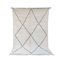 Berber rug Large black diamond made to measure