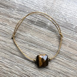 Bracelet cordon coulissant Mia plaqué or