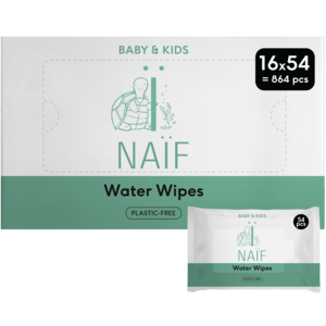 Naïf Plasticvrije Billendoekjes voor Baby & Kids 16 packs
