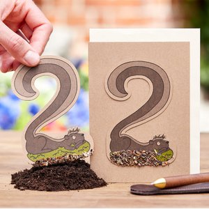 Saatsteckerkarte - Zwei