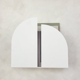 Portariviste da parete BAUHAUS, bianco, nero, grigio, beige