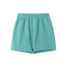 Green knit baby shorts with a relaxed, comfortable fit. Made of soft, breathable material for all-day wear. Ideal for casual, everyday wear.