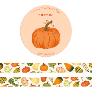 Washi tape - illustration pattern/print cute pumpkins