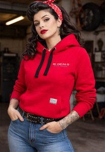 Hoodie 'We Can Do it' in Rot