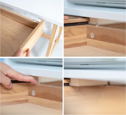 LUKA L-Shaped Desk Left/Right Handed 135x85cm