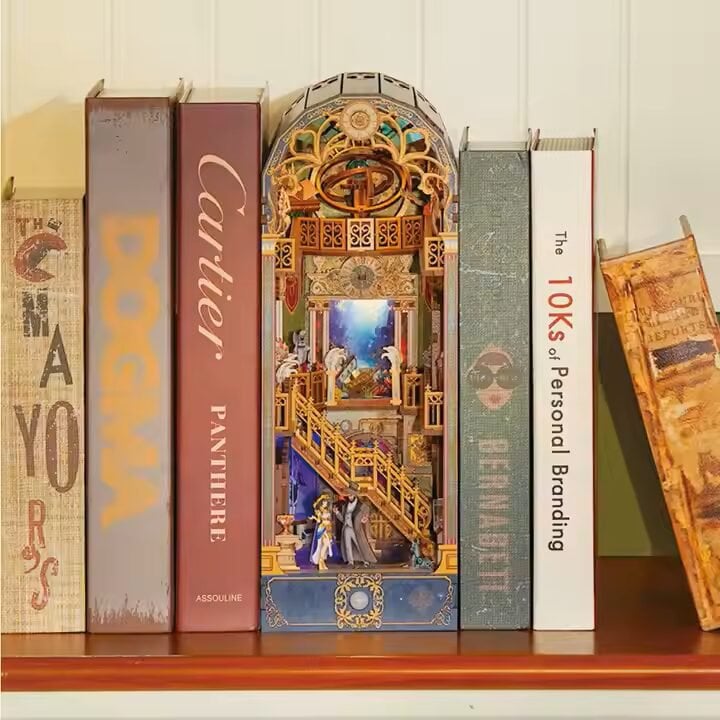 DIY Boek Nook Spacetime Museum Houten Kit voor Boekenplank Decor