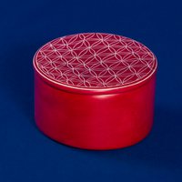 239 Round tin flower of life - soapstone