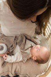 Ammepude i hør - 6 FARVER , ammepude, ammepude i hør, u-formet pude, hjælper til mor og baby, ammepude i hør