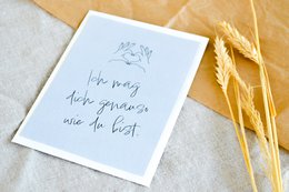 Pocztówka "Lubię Cię taką jaka jesteś"