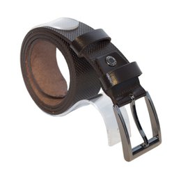 Leather Women's Belt Or Leather Men's Belt With Print Genuine Leather 4 cm Wide