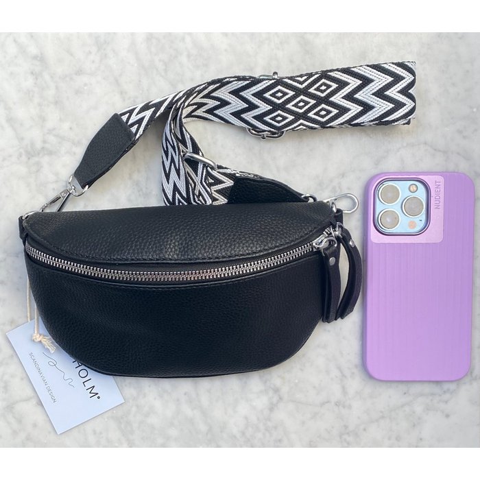 1pz Marsupio da Donna - Borsa a Tracolla in Nylon * con Tasche con Cerniera, Cintura Regolabile per * Viaggio, Accessori da Palestra, Borsa Senza * Regalo per Donne Attive