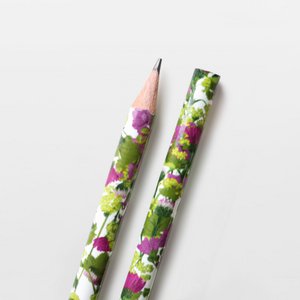 Pencil floral pattern purple pink light green, strength HB, climate neutral