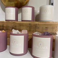 Aromatherapeutic Candle - Gemstones - Pure Peace and Energy - 100% soy wax - Essential oil from DoTerra - 50 burning hours