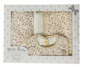 Babyset mit Windel-Schulterlatz und Beije-Lätzchen