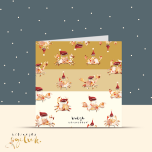 Kerst wenskaart dubbel