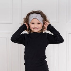 Kids' Knit Headband with Ribbon Merino & Cashmere
