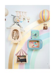 Circus shelf „the big top!” dusty pink