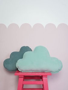Velvet Wolkenkussen voor babykamer "Mint"