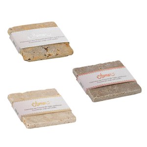 Travertin quadratisch 10 x 10 cm, 3 verschiedene Farbtöne: light, noce und gold