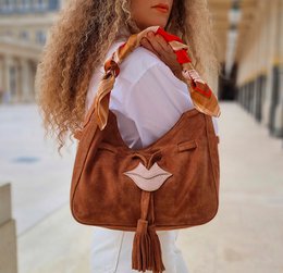 Bolso tote suave MIKI CITY camel