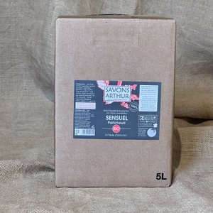 Organic Sensual Liquid & Shower Soap with Patchouli • 4 BIB of 5L