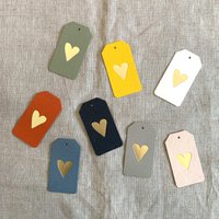Geschenkanhänger / Herz / Größe S / Letterpress