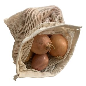 Zero waste fruitnetje van biologisch katoen - groot