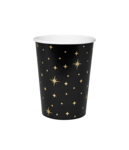 Party table ware - Cups black/gold