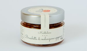 Aubergines and peppers bruschetta - Aubergines and peppers bruschetta