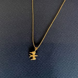 Bird golden necklace