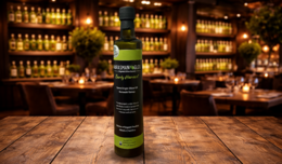  Karasmanoglou Early Harvest EVOO, a premium extra virgin olive oil with a rich, fruity flavor and a vibrant green color, perfect for cooking and dressings.