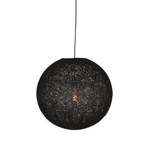 Homestorecity Hanglamp Twist - Zwart - Vlas - M