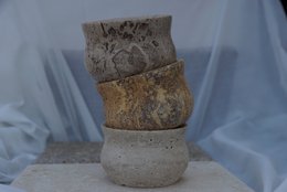 Travertine decorative bowl Hittite
