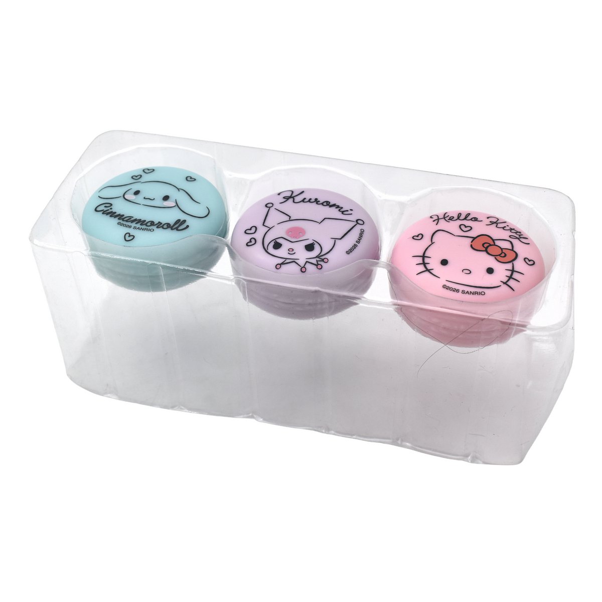 Cracker Box 3 Baumes à Lèvres Macaron Hello Kitty Friends 6g – Display 8