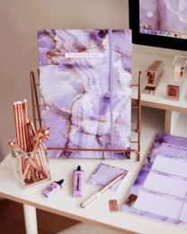 Dokumentenordner in luxuriösem Amethyst