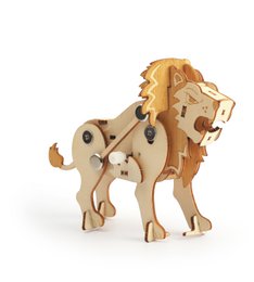 WOODEN MODEL 3D MECHANICAL LION
