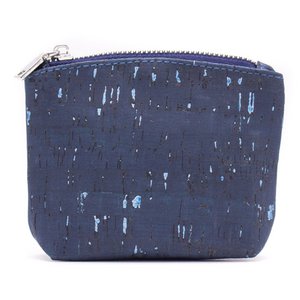 green-goose Cork Change Wallet - Blue Speckle