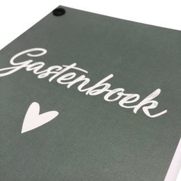 Gastenboek invulkaarten 50 pers. - Groen