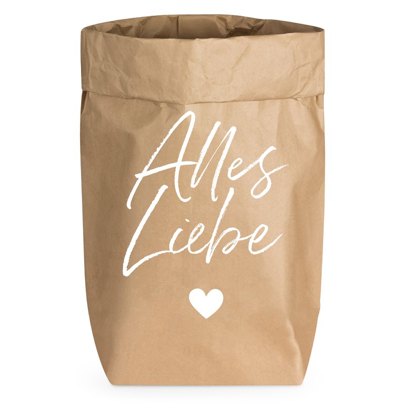 Paperbag Small natural, All the best