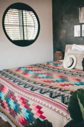 Ecuadorian alpaca blanket | native blanket | Antisana Pink