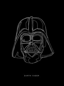 Sanders & Sanders poster Star Wars Lines Dark Side Vader