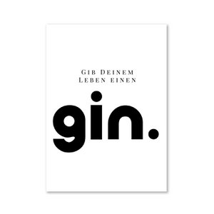 Geef je leven een gin - magneet