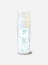 This CBD gel product is a supplement containing the powerful ingredient Thor. The gel has a clean, minimalist design with a white and green color scheme, suggesting a natural, organic product. The product title and category indicate it is likely intended for health and wellness purposes.